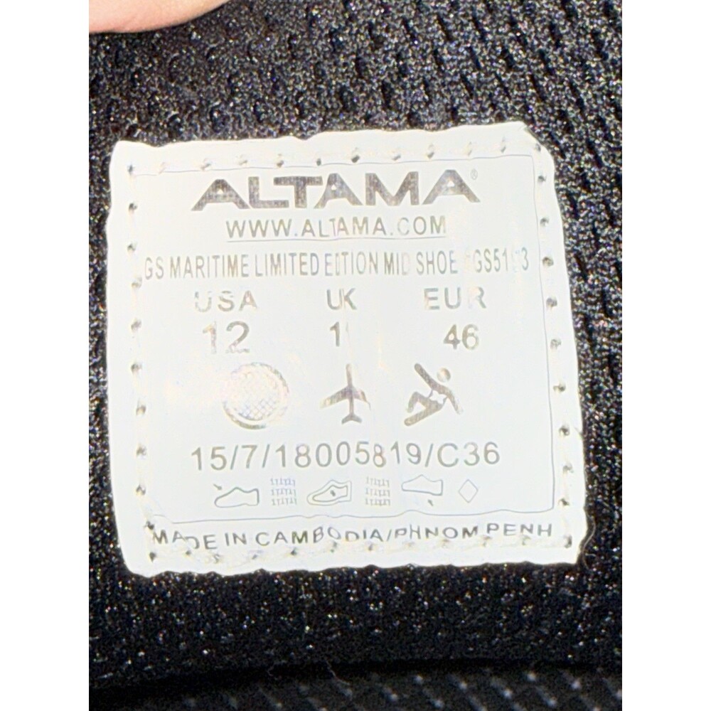 Altama Maritime Assault Low Tactical Shoe Men's Size 12 Black Multicam Camo - Picture 9 of 15